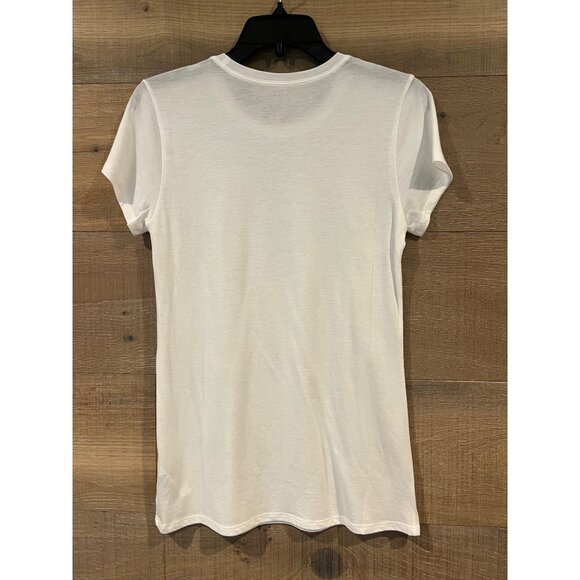 VINCE Essential white Pima Cotton Crew Neck T-Shirt Size M - Picture 4 of 6